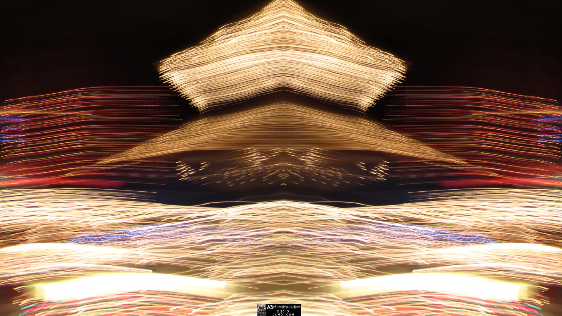 Wakefield Holiday Lightshow 2013 Quadroscopic long exposure artwork
